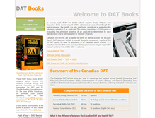 Tablet Screenshot of datbooks.ca